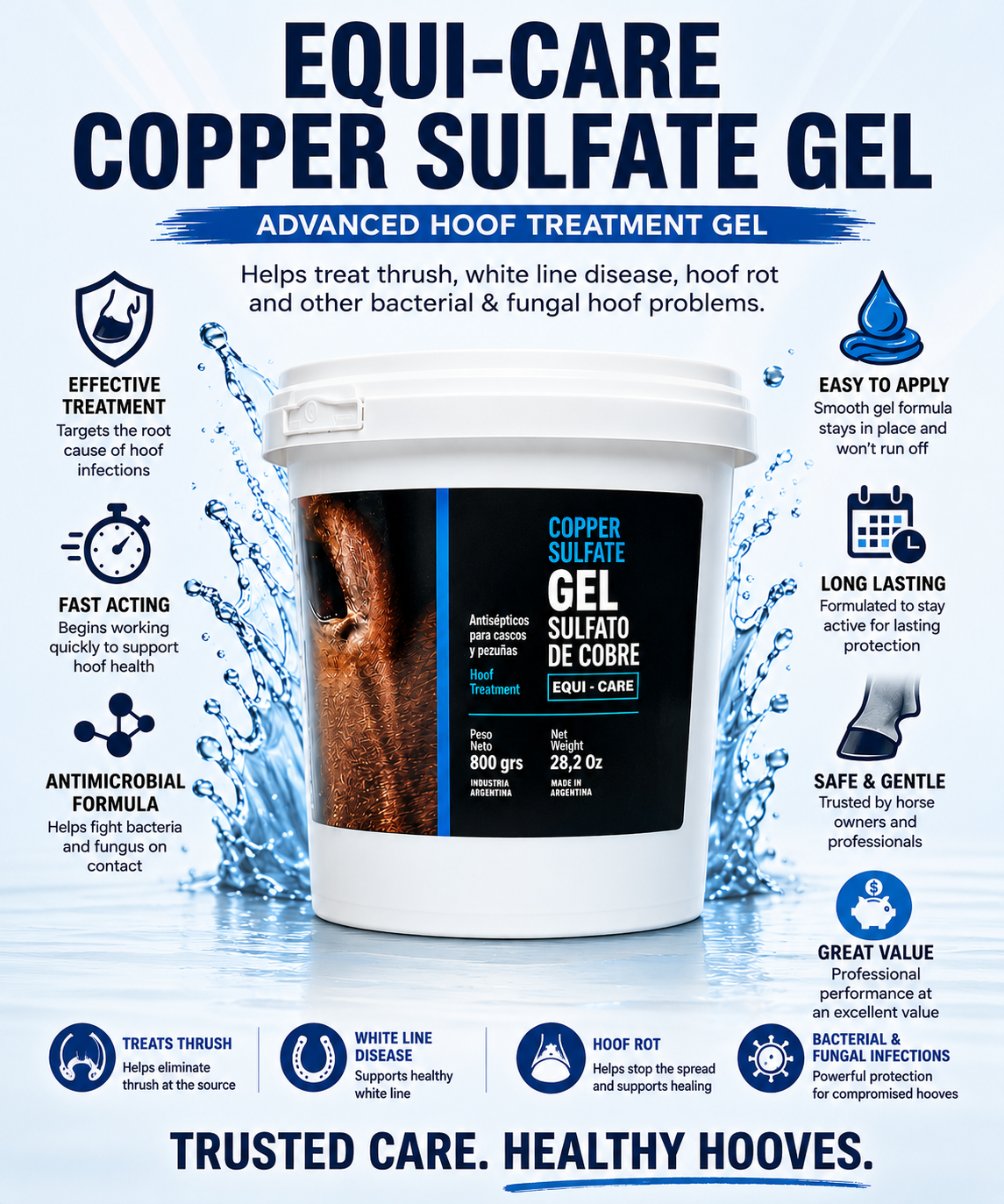 Copper Sulfate Hoof Gel 28oz